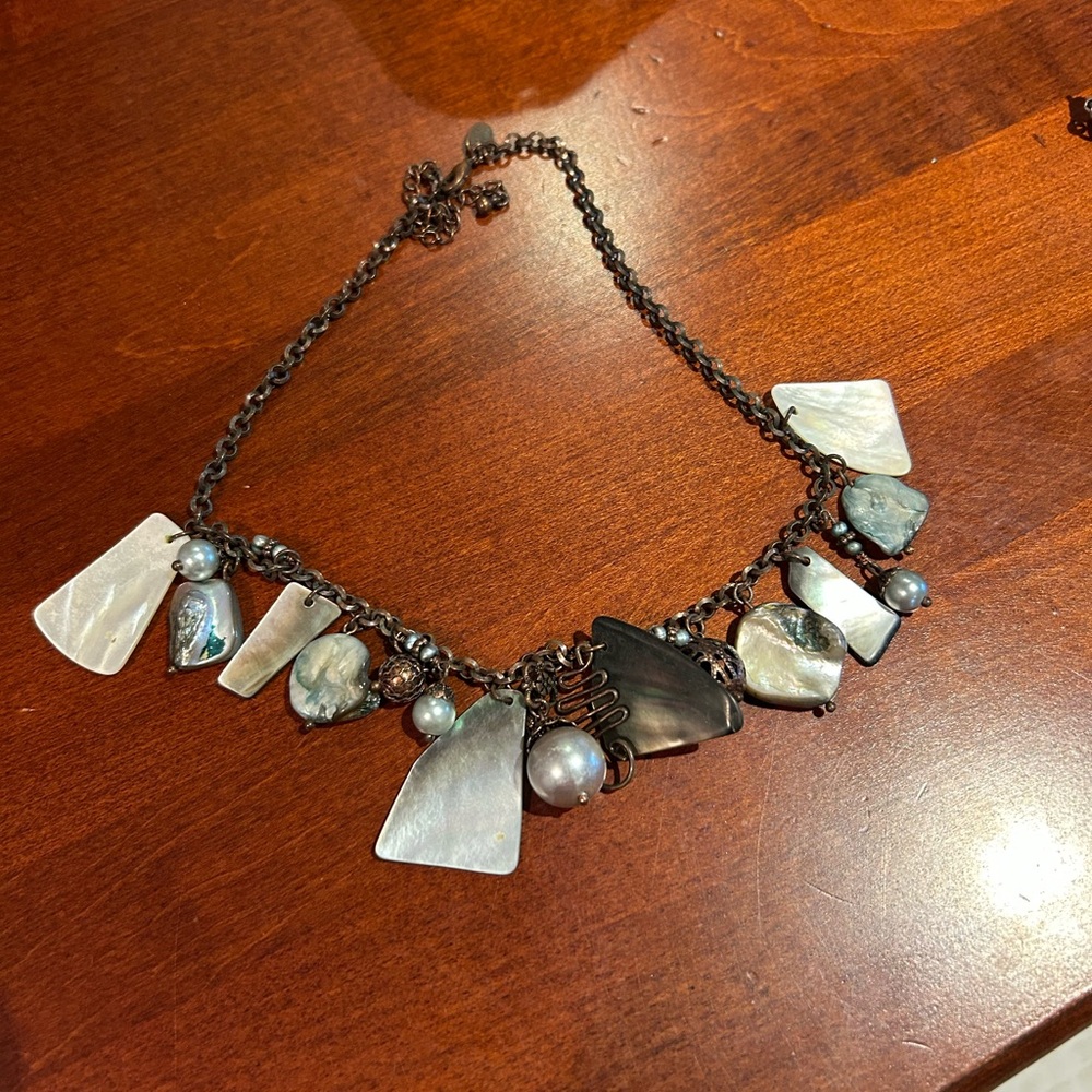 Lia Sophia assorted shell choker necklace